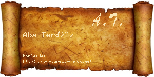 Aba Teréz névjegykártya