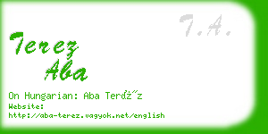 terez aba business card